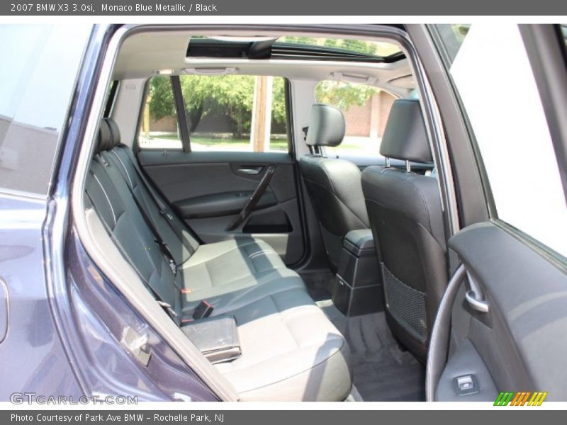 Monaco Blue Metallic / Black 2007 BMW X3 3.0si
