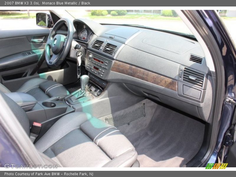 Monaco Blue Metallic / Black 2007 BMW X3 3.0si