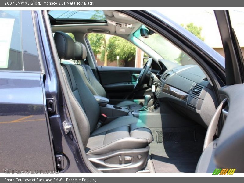 Monaco Blue Metallic / Black 2007 BMW X3 3.0si
