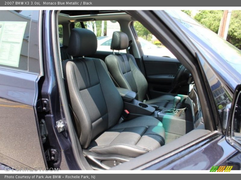 Monaco Blue Metallic / Black 2007 BMW X3 3.0si