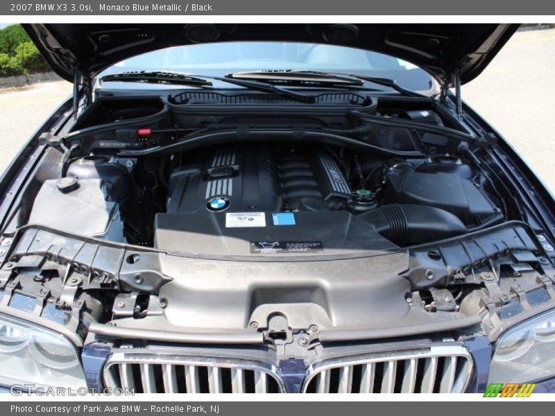 Monaco Blue Metallic / Black 2007 BMW X3 3.0si