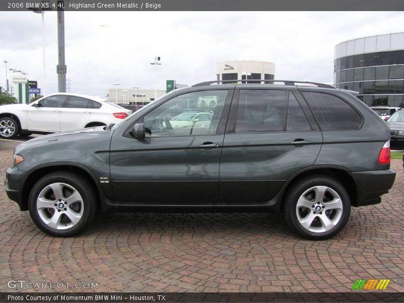 Highland Green Metallic / Beige 2006 BMW X5 4.4i