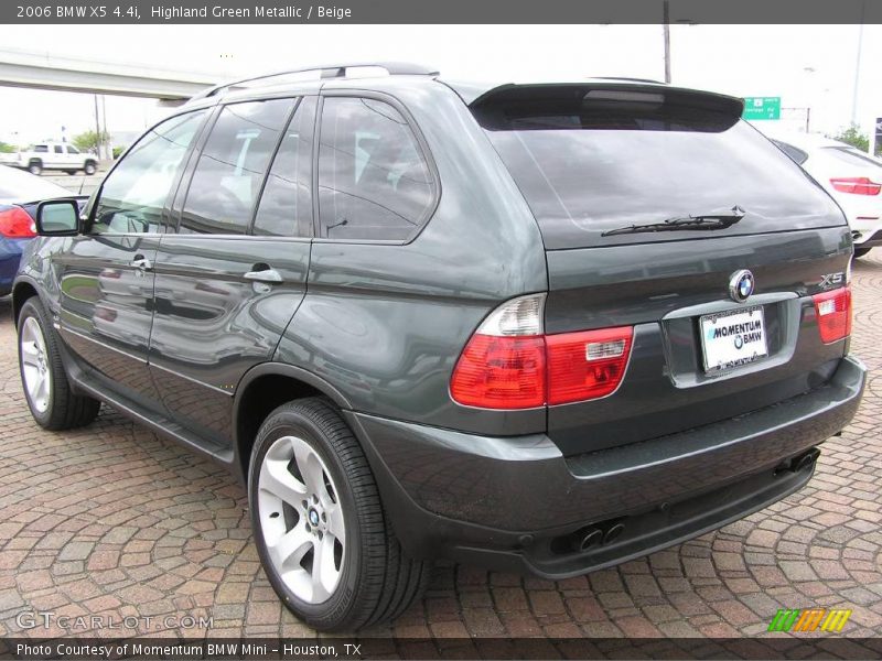 Highland Green Metallic / Beige 2006 BMW X5 4.4i