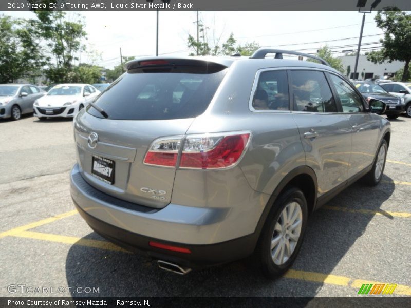 Liquid Silver Metallic / Black 2010 Mazda CX-9 Touring AWD