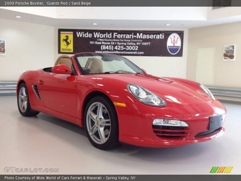 Guards Red / Sand Beige 2009 Porsche Boxster