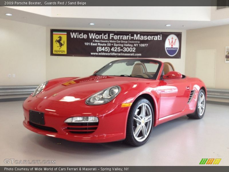 Guards Red / Sand Beige 2009 Porsche Boxster