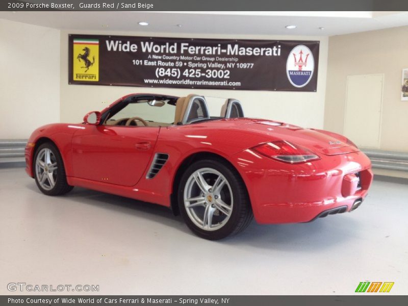 Guards Red / Sand Beige 2009 Porsche Boxster