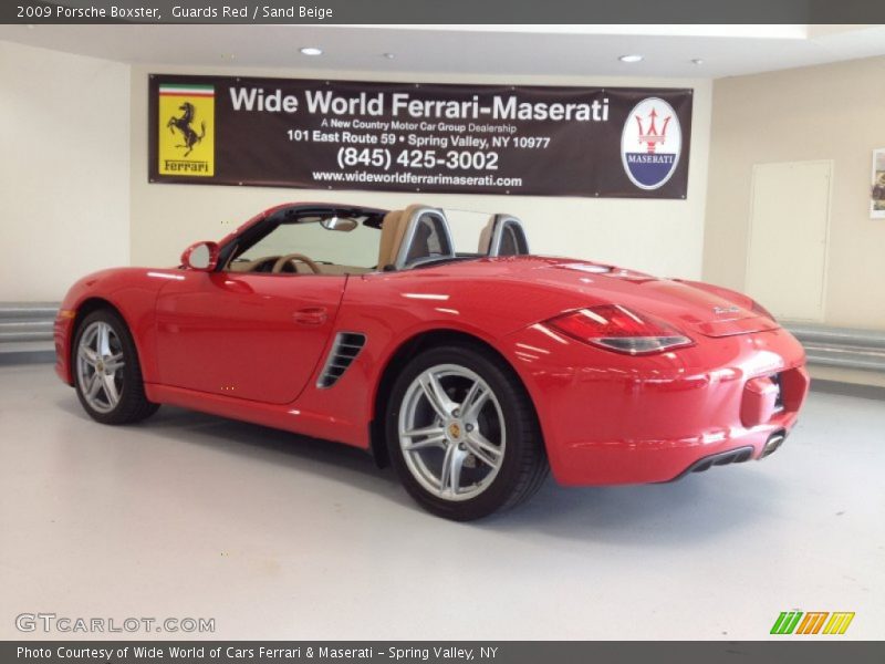 Guards Red / Sand Beige 2009 Porsche Boxster