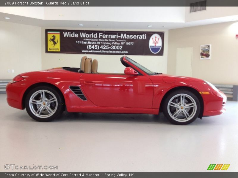 Guards Red / Sand Beige 2009 Porsche Boxster