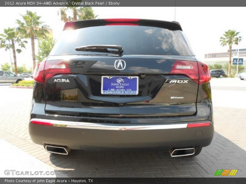 Crystal Black Pearl / Ebony 2012 Acura MDX SH-AWD Advance