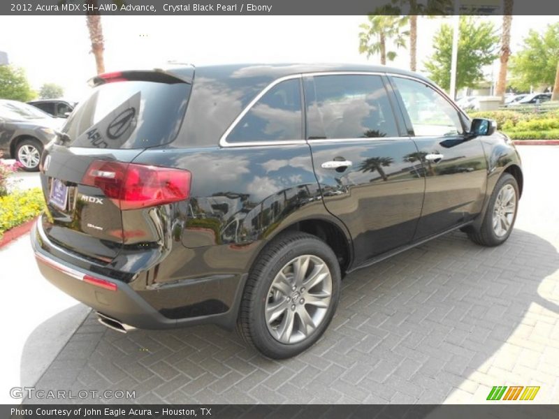 Crystal Black Pearl / Ebony 2012 Acura MDX SH-AWD Advance