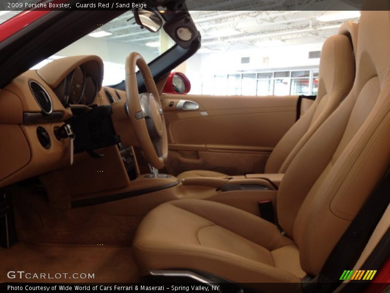 Guards Red / Sand Beige 2009 Porsche Boxster