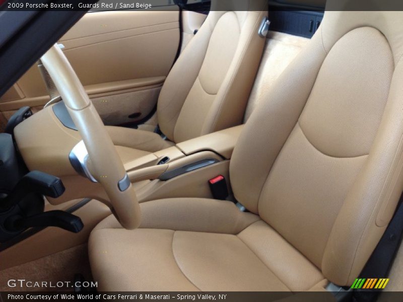 Guards Red / Sand Beige 2009 Porsche Boxster