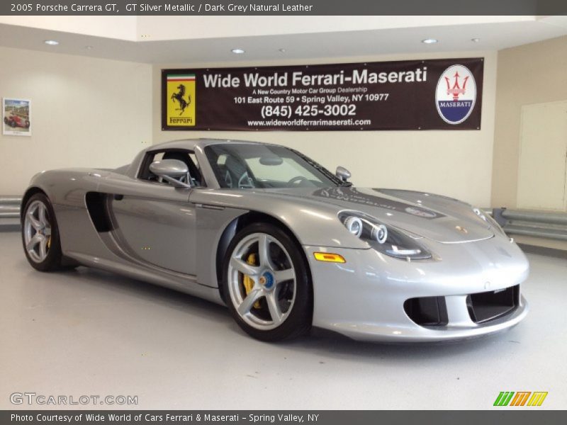 GT Silver Metallic / Dark Grey Natural Leather 2005 Porsche Carrera GT