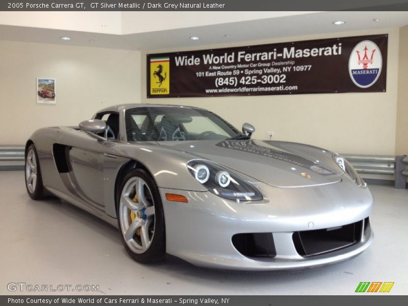 GT Silver Metallic / Dark Grey Natural Leather 2005 Porsche Carrera GT