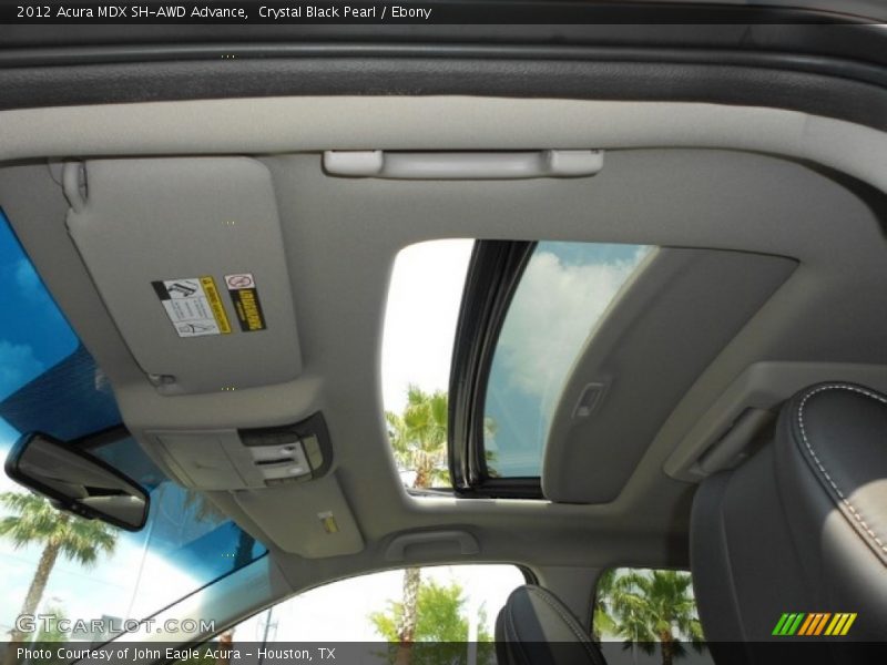 Crystal Black Pearl / Ebony 2012 Acura MDX SH-AWD Advance