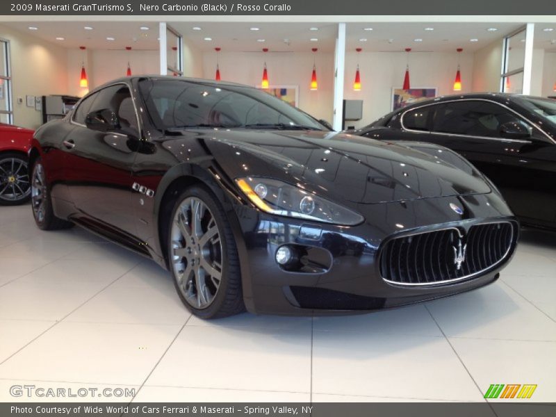 Nero Carbonio (Black) / Rosso Corallo 2009 Maserati GranTurismo S