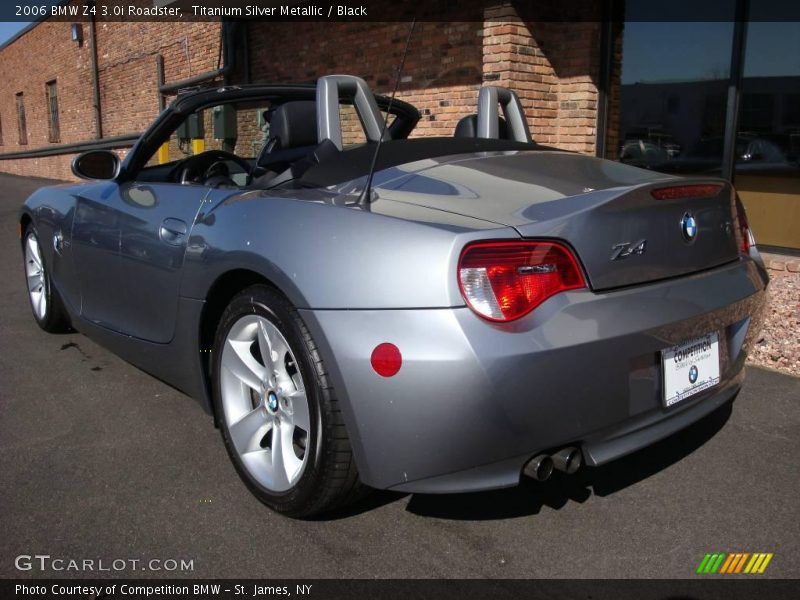 Titanium Silver Metallic / Black 2006 BMW Z4 3.0i Roadster