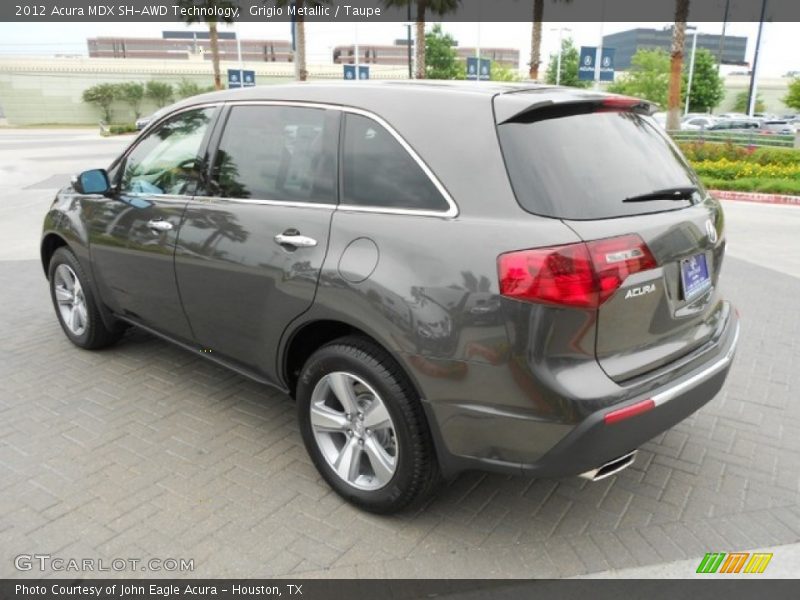 Grigio Metallic / Taupe 2012 Acura MDX SH-AWD Technology