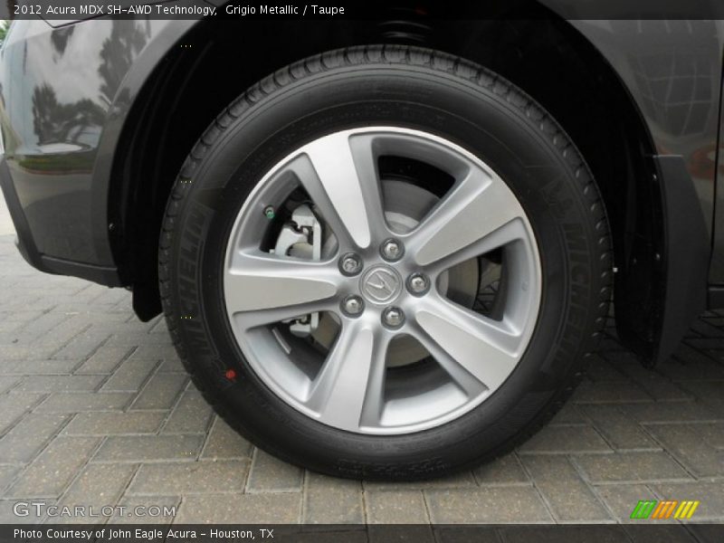 Grigio Metallic / Taupe 2012 Acura MDX SH-AWD Technology