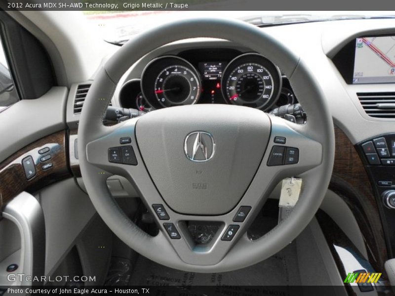 Grigio Metallic / Taupe 2012 Acura MDX SH-AWD Technology