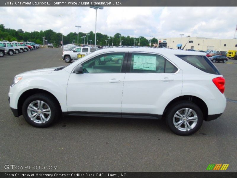 Summit White / Light Titanium/Jet Black 2012 Chevrolet Equinox LS
