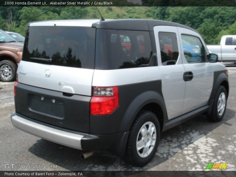 Alabaster Silver Metallic / Gray/Black 2008 Honda Element LX