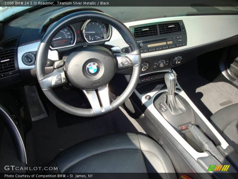 Titanium Silver Metallic / Black 2006 BMW Z4 3.0i Roadster