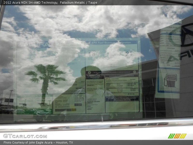 Palladium Metallic / Taupe 2012 Acura MDX SH-AWD Technology