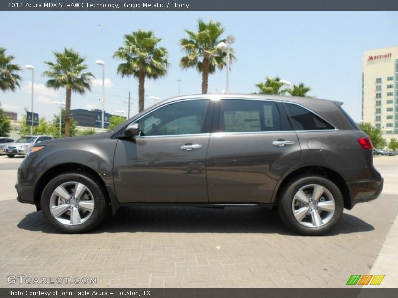 Grigio Metallic / Ebony 2012 Acura MDX SH-AWD Technology