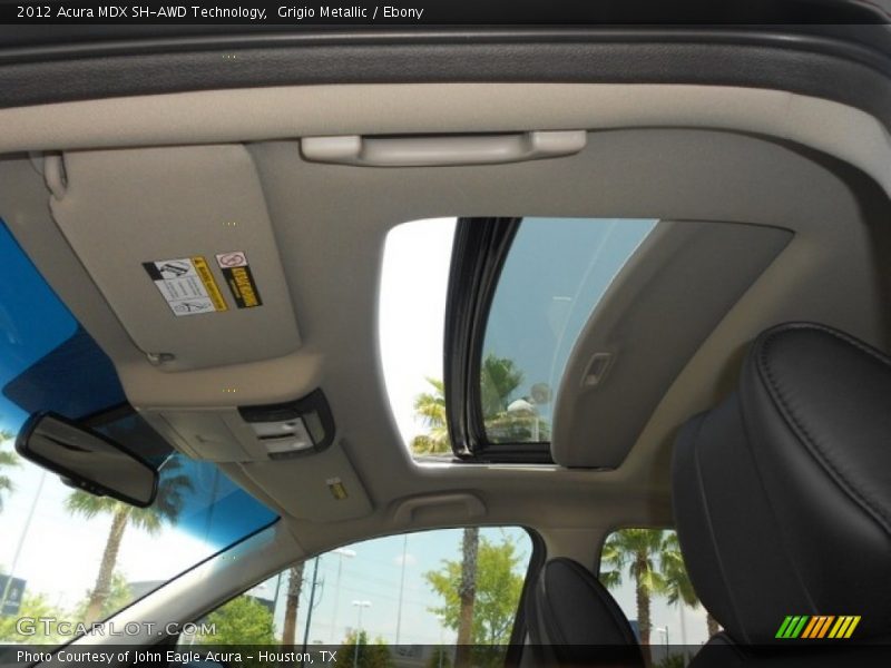 Grigio Metallic / Ebony 2012 Acura MDX SH-AWD Technology