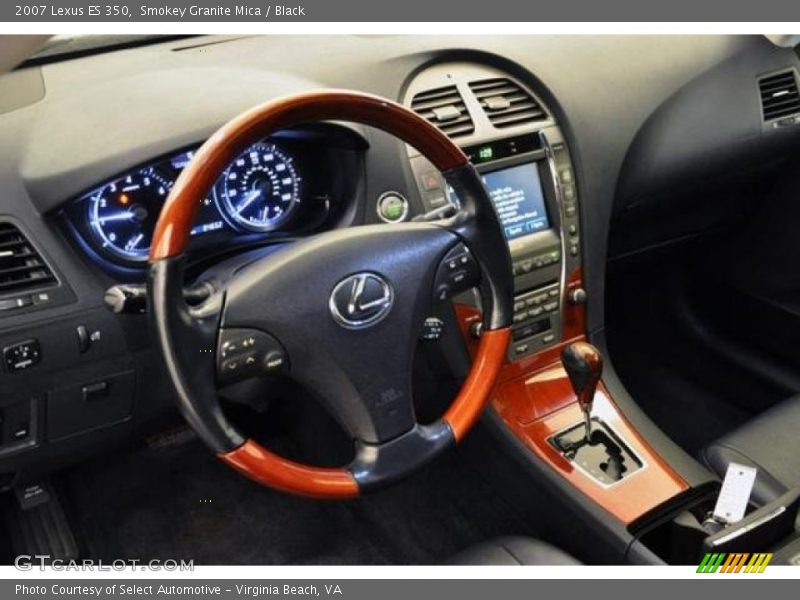 Smokey Granite Mica / Black 2007 Lexus ES 350