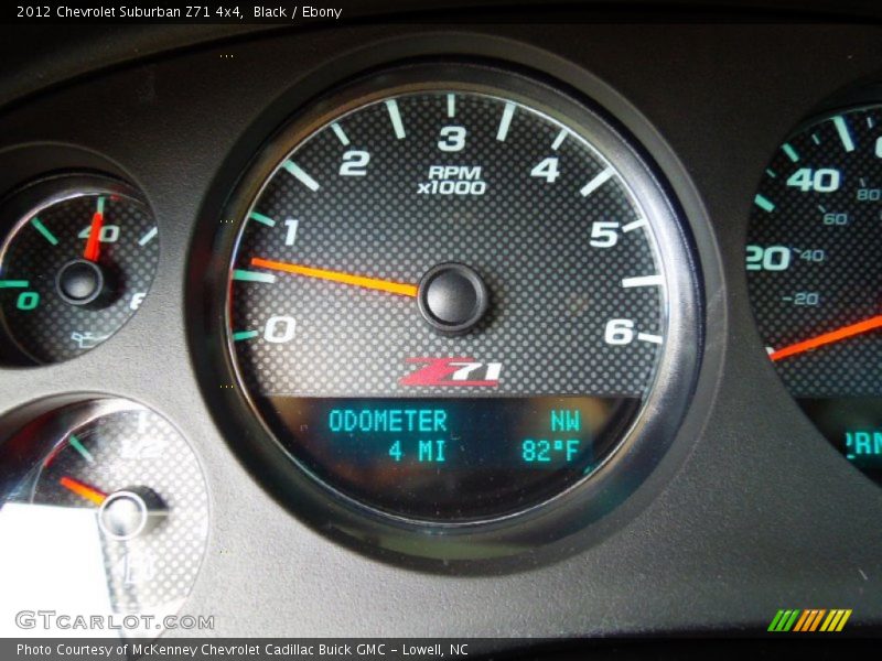 Black / Ebony 2012 Chevrolet Suburban Z71 4x4