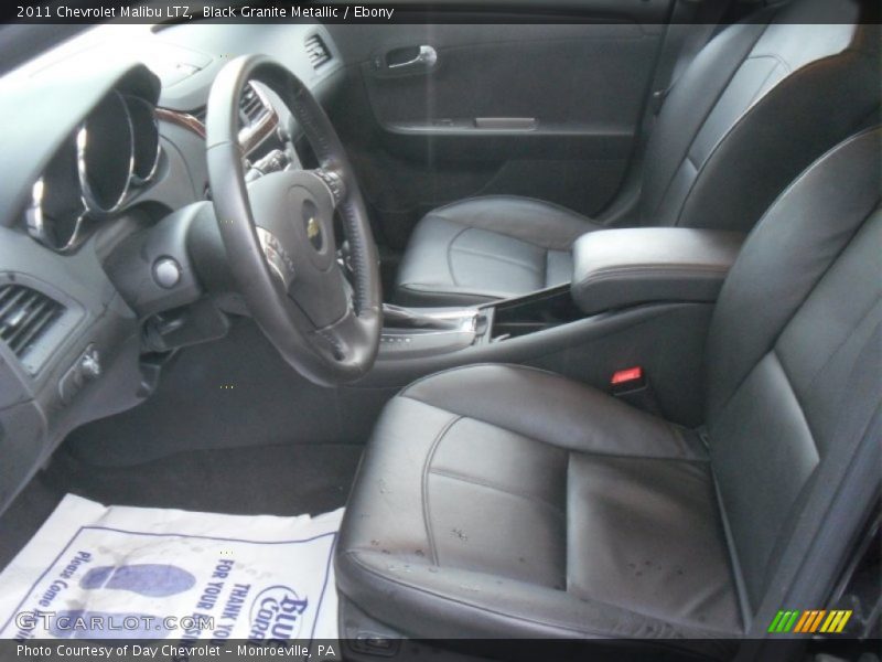 Black Granite Metallic / Ebony 2011 Chevrolet Malibu LTZ
