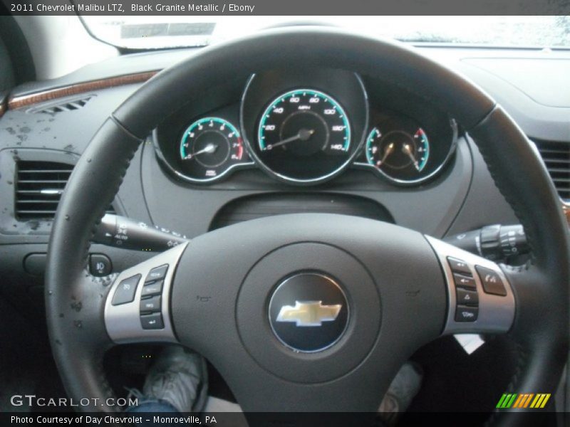 Black Granite Metallic / Ebony 2011 Chevrolet Malibu LTZ
