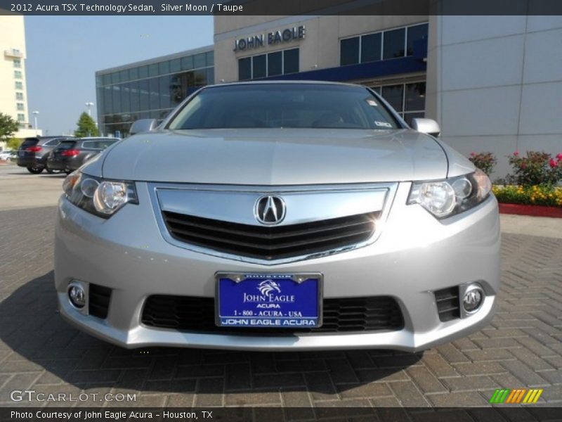 Silver Moon / Taupe 2012 Acura TSX Technology Sedan