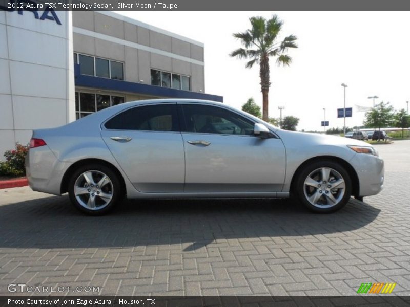 Silver Moon / Taupe 2012 Acura TSX Technology Sedan