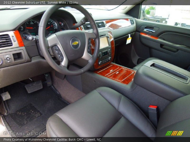Ebony Interior - 2012 Suburban LTZ 