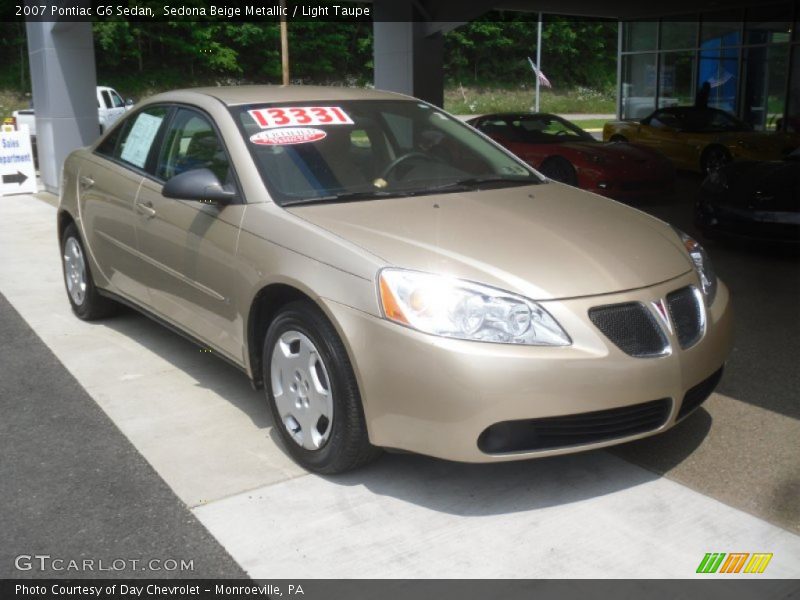Sedona Beige Metallic / Light Taupe 2007 Pontiac G6 Sedan