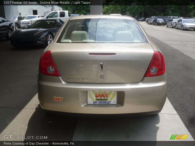 Sedona Beige Metallic / Light Taupe 2007 Pontiac G6 Sedan