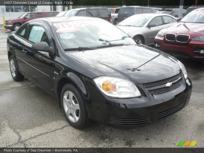 Black / Gray 2007 Chevrolet Cobalt LS Coupe