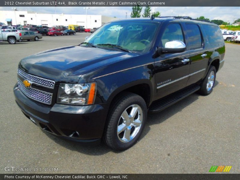 Black Granite Metallic / Light Cashmere/Dark Cashmere 2012 Chevrolet Suburban LTZ 4x4
