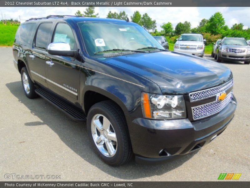Black Granite Metallic / Light Cashmere/Dark Cashmere 2012 Chevrolet Suburban LTZ 4x4
