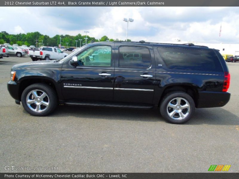 Black Granite Metallic / Light Cashmere/Dark Cashmere 2012 Chevrolet Suburban LTZ 4x4
