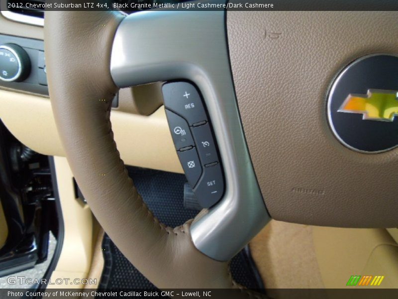 Black Granite Metallic / Light Cashmere/Dark Cashmere 2012 Chevrolet Suburban LTZ 4x4