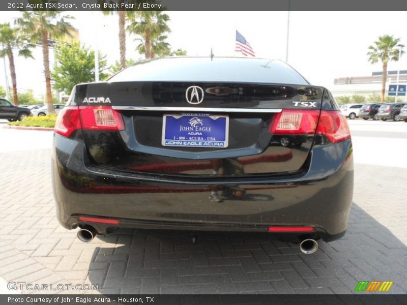 Crystal Black Pearl / Ebony 2012 Acura TSX Sedan