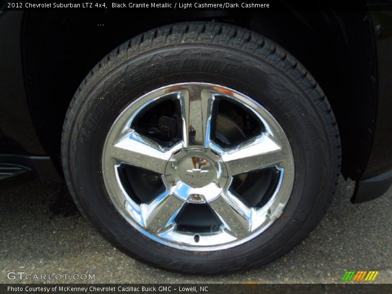 Black Granite Metallic / Light Cashmere/Dark Cashmere 2012 Chevrolet Suburban LTZ 4x4