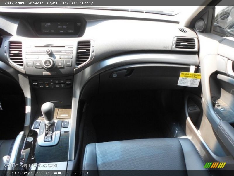Crystal Black Pearl / Ebony 2012 Acura TSX Sedan