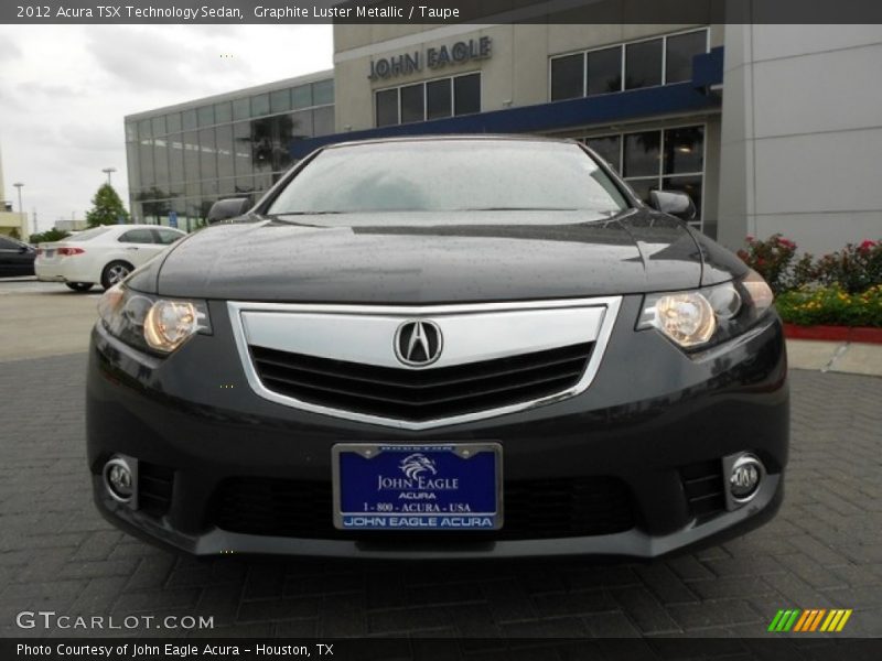 Graphite Luster Metallic / Taupe 2012 Acura TSX Technology Sedan