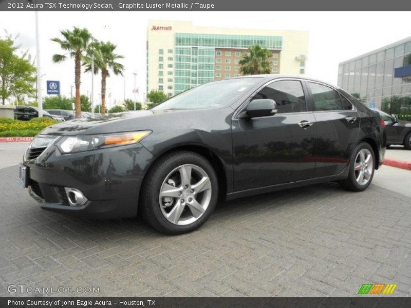 Graphite Luster Metallic / Taupe 2012 Acura TSX Technology Sedan